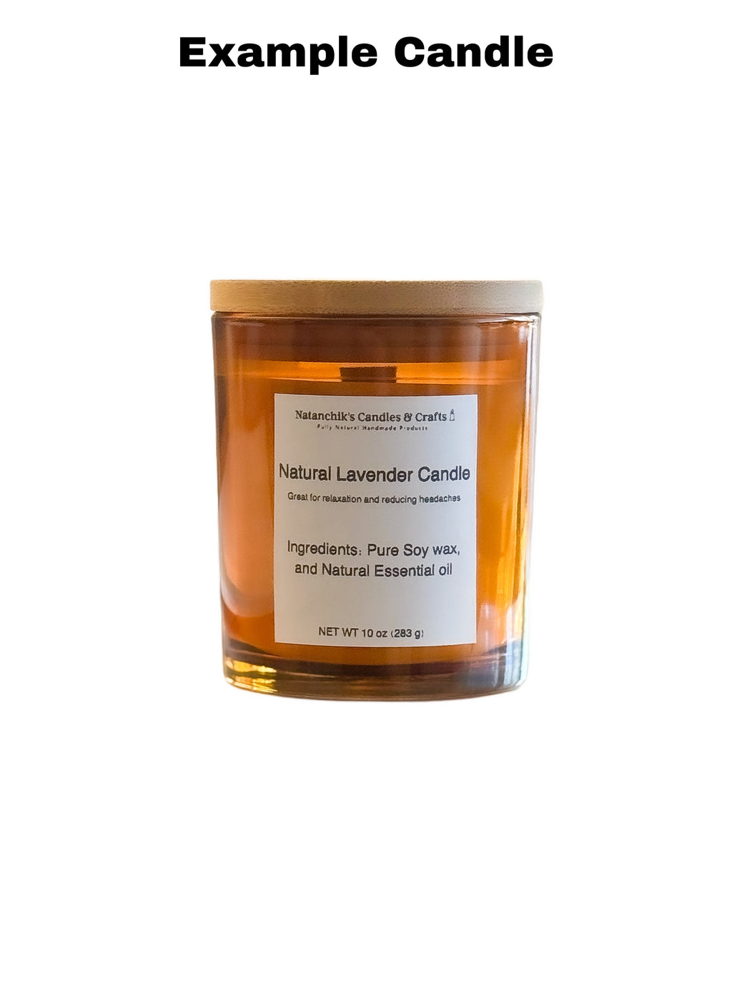 Natural Candle 10 oz